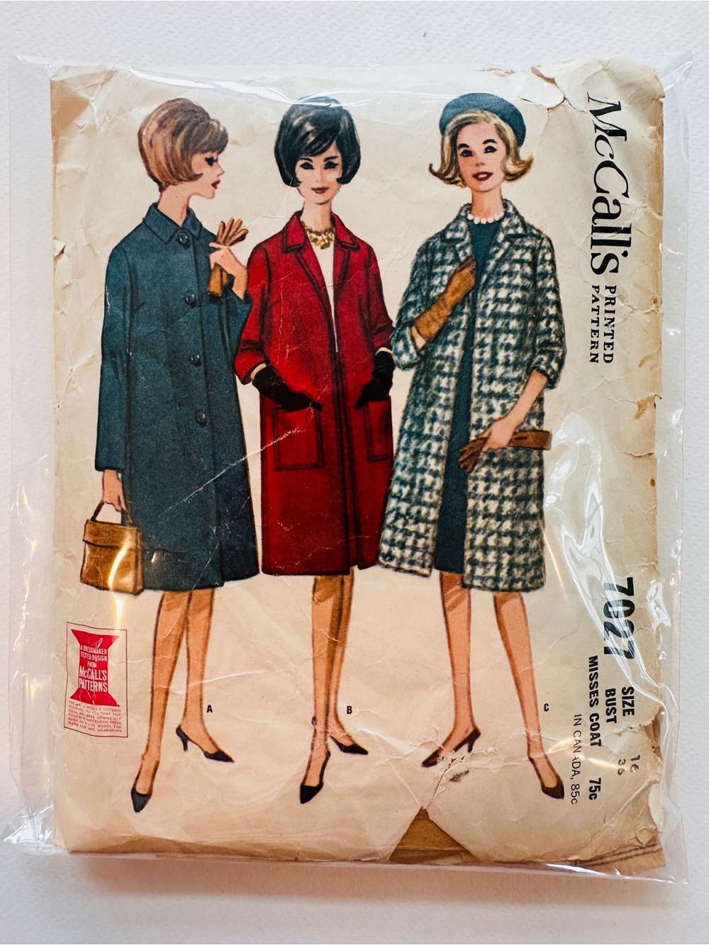 McCall’s 7027 1960s coat pattern